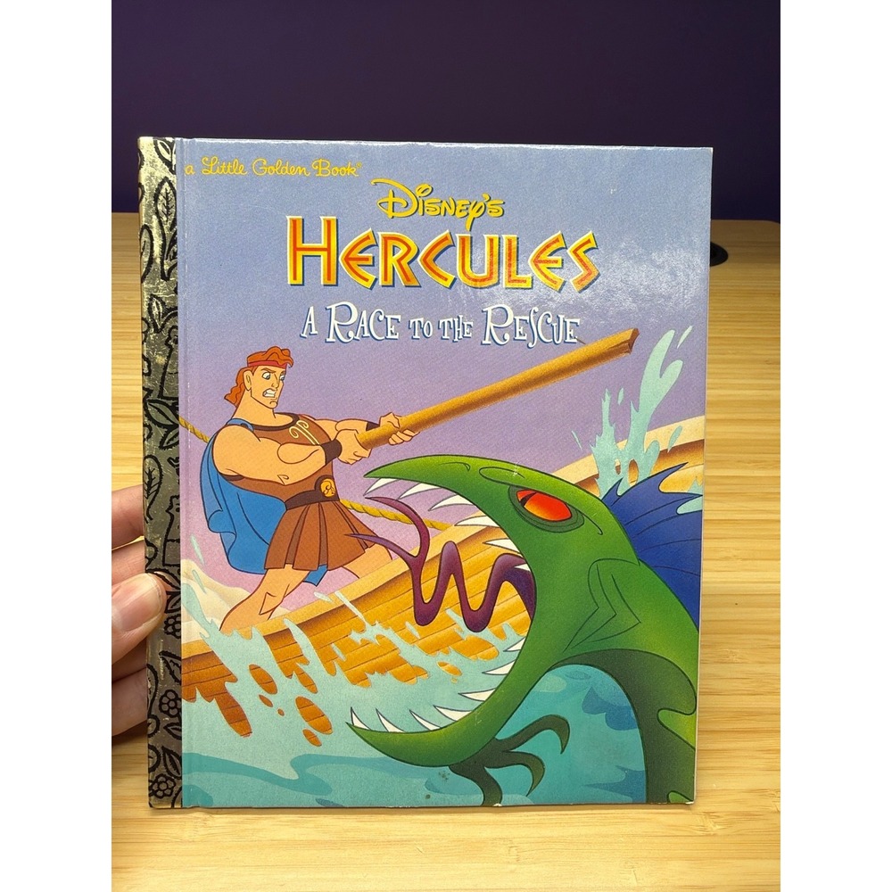 Disney Hercules A Race To The Rescue Little Golden Book 1997 First Edition